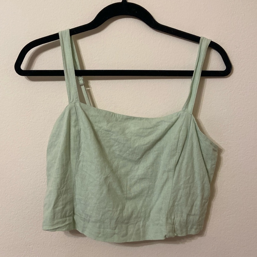 Paste green crop top size L